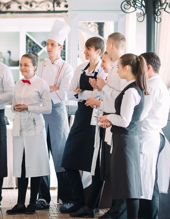 New hire reviewing training materials